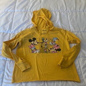 Disney Golden Hoodie with Iconic Characters